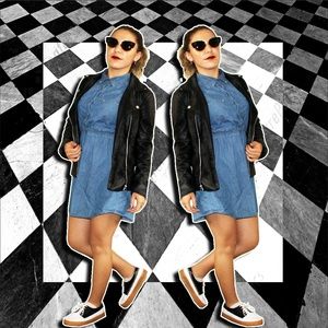 Denim Collared Dress